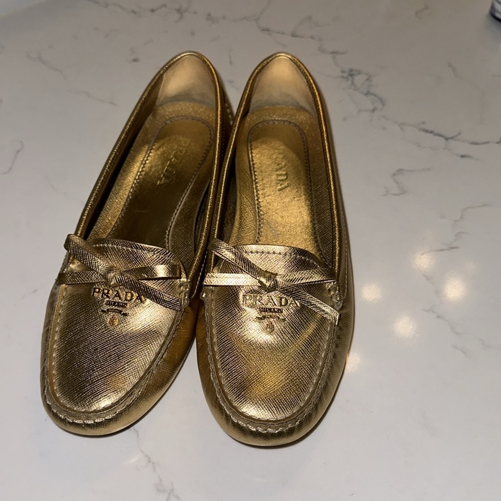 Prada driving loafers never worn